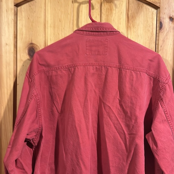 Vintage Red Tab Button-Up Jeans Shirt - Picture 6 of 7